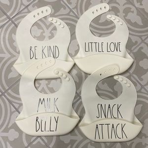 Rae Dunn silicone baby bibs